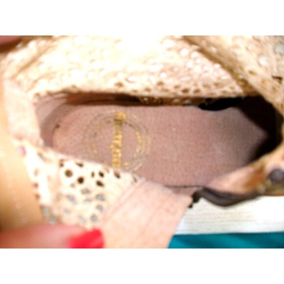 Cool Way Womens Leather Ankle Boot Tan Size 9 Zip Pre Owned - Picture 8 of 11